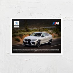 PosterBo BMW X6 M Özel Tasarım Dev Poster (59 x 84 cm)