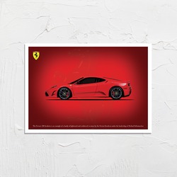PosterBo Ferrari 430 Scuderia Özel Tasarım Dev Poster (59 x 84 cm)