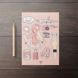 Hijab Collection Sticker Seti