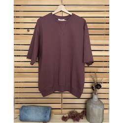 Oversize Bordo Tshirt