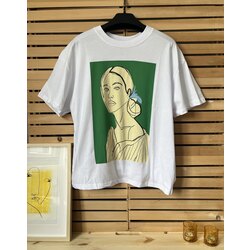 BASKILI BEYAZ TSHIRT