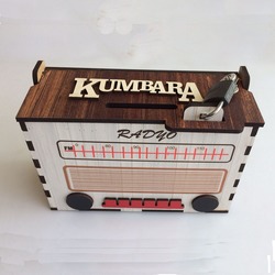 Radyo Kumbara Nostaljik Kahverengi