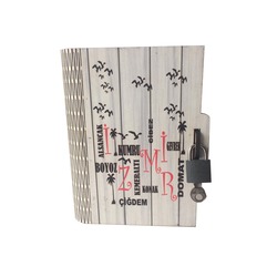 Kitap Kumbara Kilitli Ahşap Kutu İzmir