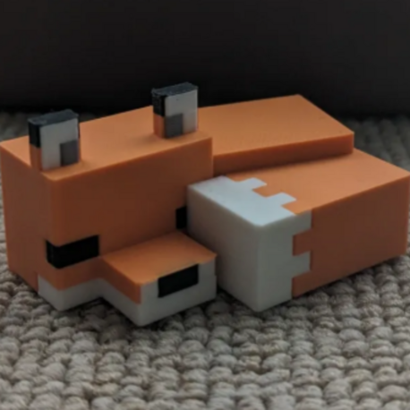 Minecraft Tilki (Fox) Koleksiyon Figürü 