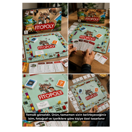 Kişiye Özel Tasarım Masa Oyunu - Fotoğraflı & Şakalı Anı Kutusu (Printopoly)