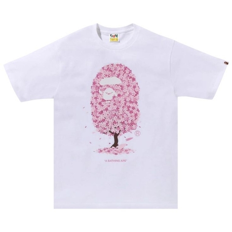 Bape x Sakura Beyaz Tshirt