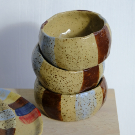 Benekli stoneware Espresso cup