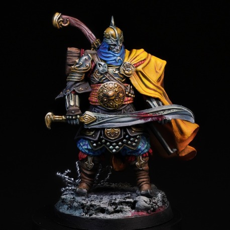 Trench Crusade Mamluk Faris 32mm Reçine Miniatür – Boyasız Tabletop Figür