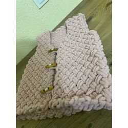 puffy fine hasır model bebek yeleği