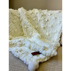 Açık Krem Puffy Bebek&TV Battaniyesi