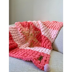 Pembe Puffy Bebek&TV Battaniyesi