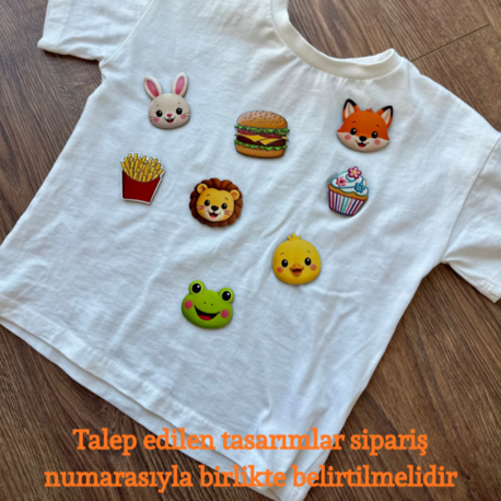 Pufiko Cırtlı Tişört + 1 patch