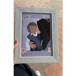 Silüet Anı Çerçevesi 13x18