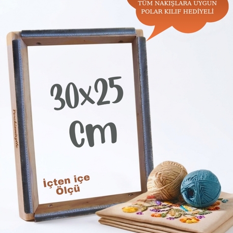 30x25cm Kombinasyon Özellikli Punch ve Tüm Nakışlara Uygun İğneli/Telli Kasnak KILIF HEDİYE