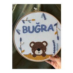 30cm- Bebek Kapı Süsü/ Hastane Odası Kapı Süsü/isimli Kapı Süsü, Isimli Duvar Panosu, Punch