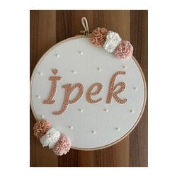 30cm- Bebek Kapı Süsü/ Hastane Odası Kapı Süsü/isimli Kapı Süsü, Isimli Duvar Panosu, Punch