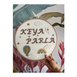 30cm- Bebek Kapı Süsü/ Hastane Odası Kapı Süsü/isimli Kapı Süsü, Isimli Duvar Panosu, Punch