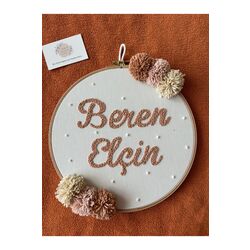 30cm- Bebek Kapı Süsü/ Hastane Odası Kapı Süsü/isimli Kapı Süsü, Isimli Duvar Panosu, Punch