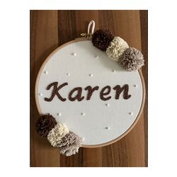 30cm- Bebek Kapı Süsü/ Hastane Odası Kapı Süsü/isimli Kapı Süsü, Isimli Duvar Panosu, Punch
