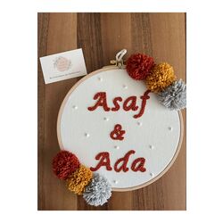 30cm- Bebek Kapı Süsü/ Hastane Odası Kapı Süsü/isimli Kapı Süsü, Isimli Duvar Panosu, Punch