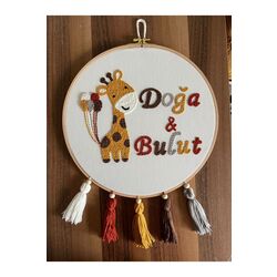 30cm- Bebek Kapı Süsü/ Hastane Odası Kapı Süsü/isimli Kapı Süsü, Isimli Duvar Panosu, Punch