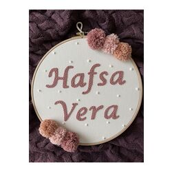 21,5cm Bebek/çocuk Odası Isimli Kapı Süsü/punch Nakis Duvar Panosu/bebek Hediyelik Hastane Kapı Süsü