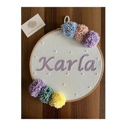 30cm- Bebek Kapı Süsü/ Hastane Odası Kapı Süsü/isimli Kapı Süsü, Isimli Duvar Panosu, Punch