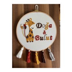 30cm- Bebek Kapı Süsü/ Hastane Odası Kapı Süsü/isimli Kapı Süsü, Isimli Duvar Panosu, Punch