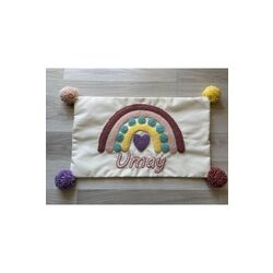 Bebek Dekoratif Kırlent/isimli Bebek Takı Yastığı /bebek Dekoratif Yastık Kılıfı/ Punch Nakışlı