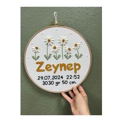 30cm- Bebek Kapı Süsü/ Hastane Odası Kapı Süsü/isimli Kapı Süsü, Isimli Duvar Panosu, Punch