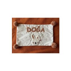 İsimli Bebek Takı Yastığı Dekoratif Yastık Kılıfı Punch Nakışlı İçi Dolgusuz-30x50