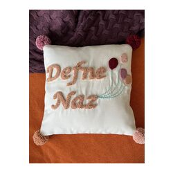 Bebek Dekoratif Kırlent/Bebek Takı Yastığı /Bebek Dekoratif Yastık Kılıfı/ Punch Nakışlı