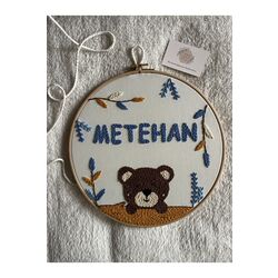 30cm- Bebek Kapı Süsü/ Hastane Odası Kapı Süsü/isimli Kapı Süsü, Isimli Duvar Panosu, Punch