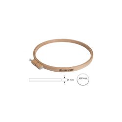 Kasnak Vidalı Ahşap Yuvarlak Nakış Kasnağı /punch Kasnağı, Yorgan Kasnak (40 CM)