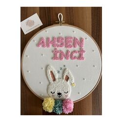 30cm- Bebek Kapı Süsü/ Hastane Odası Kapı Süsü/isimli Kapı Süsü, Isimli Duvar Panosu, Punch