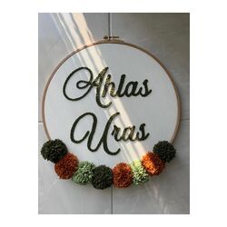 30cm- Bebek Kapı Süsü/ Hastane Odası Kapı Süsü/isimli Kapı Süsü, Isimli Duvar Panosu, Punch