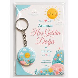 Hediyelik Set-1 Kişiye Özel 20 Adet İsimli Anahtarlık, Bebek Çocuk Doğum Günü Yenidoğan Mevlit Hediy