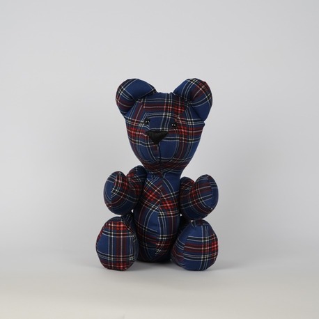 LACİVERT EKOSE TEDDY BEAR 