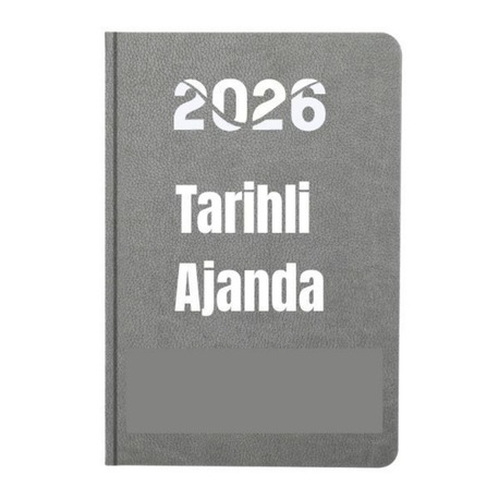 2026 Tarihli Ajanda Gri