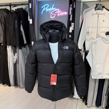 The North Face Siyah Kapusonlu Sisme Mont – Kışlık Dış Giyim