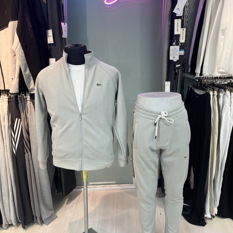 Lacoste Açik Bej Şeritli Esorfman Takimi – Erkek Spor Giyim