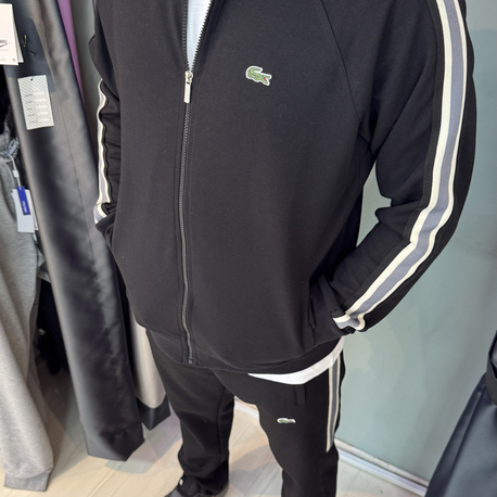 Lacoste Siyah Şeritli Esorfman Takimi – Erkek Spor Giyim
