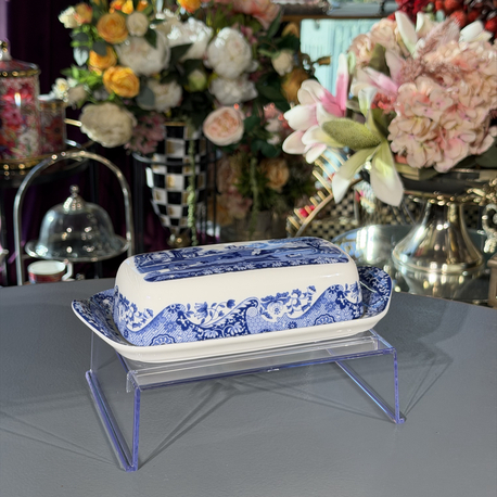 Spode Blue Italian Tereyağlık