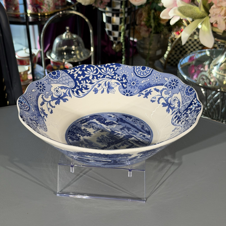 Spode Blue Italian Porselen 27 Cm Kase