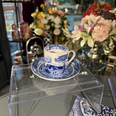 Spode Blue Italian Porselen Kahve Fincanı 