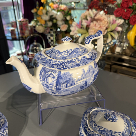 Spode Blue Italian Demlik