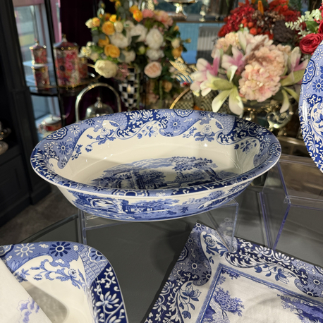 Spode Blue Italian Oval Çukur 28 cm