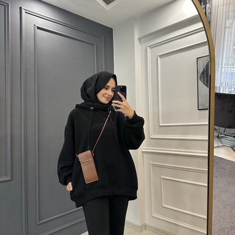 Oversize Kapüşonlu Sweat