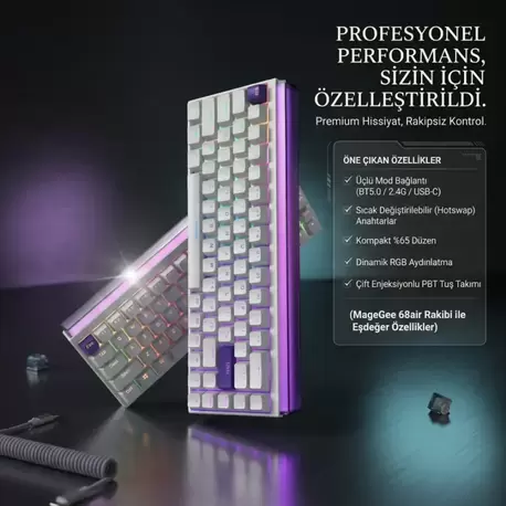 Kemove K68 Pro V3 Mekanik Klavye