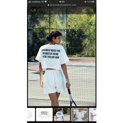 Beyaz Weekend Crop T-Shirt